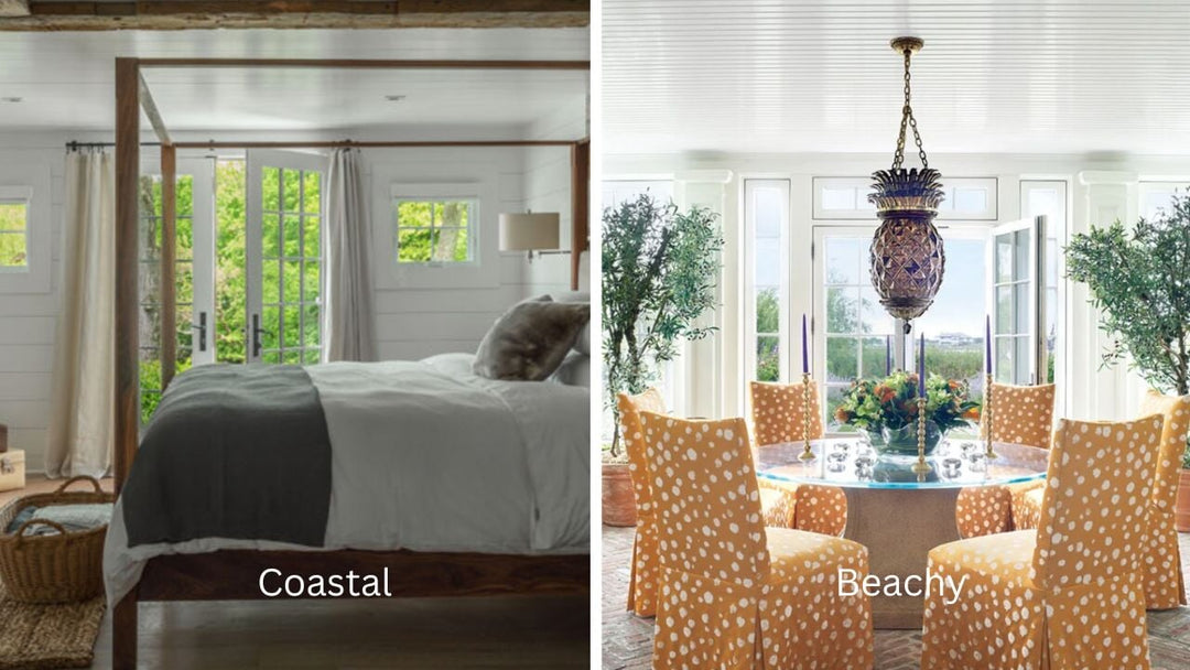The difference between 'Coastal' & 'Beachy' design styles!
