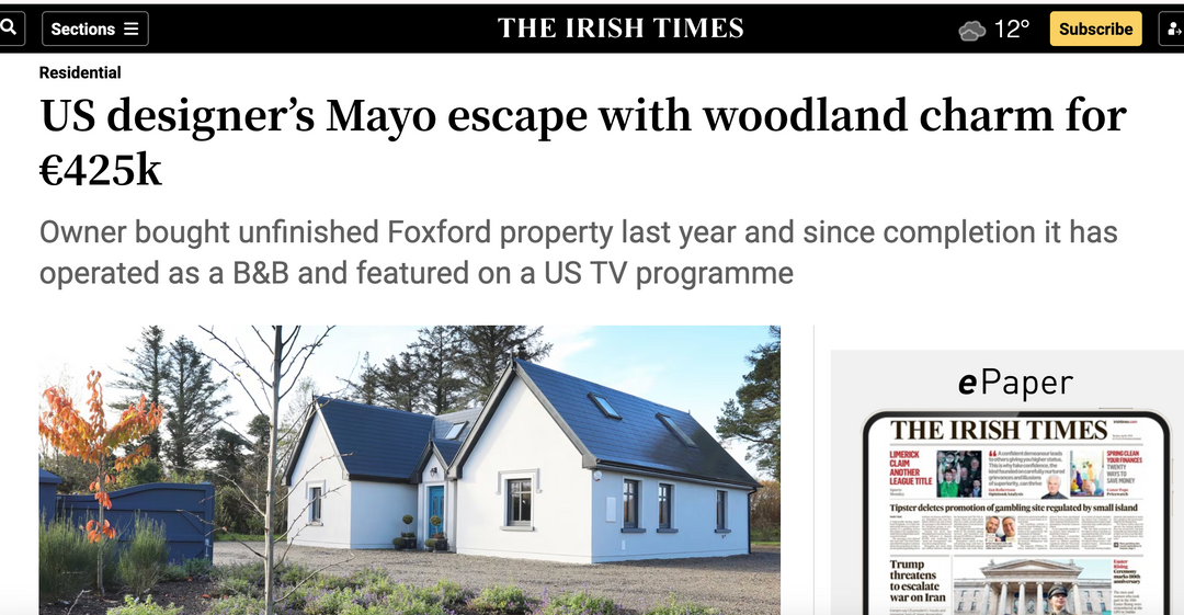 The Irish Times - US Designer's Mayo escape...