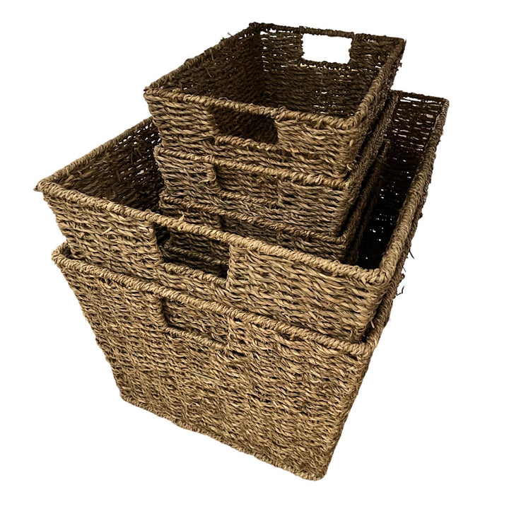 Seagrass Baskets with Carry Handles