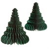 Christmas Ornaments Christmass Ornaments Sass & Belle Green Honeycomb Tree Standing Decoration Set of 2 