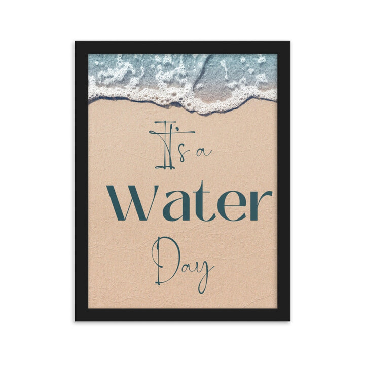 Framed matte paper poster - It's a Water Day! Wild Atlantique 