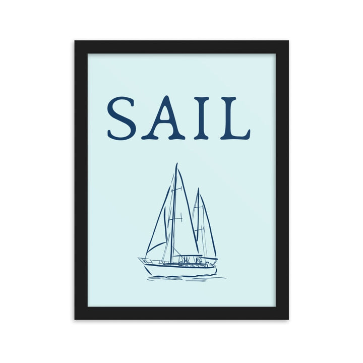 Framed matte paper poster - Sail Wild Atlantique 