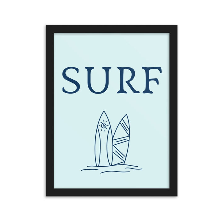 Framed matte paper poster - Surf Wild Atlantique 