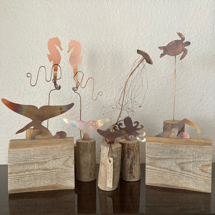 Sarah Baudet Copper & Driftwood Art Sarah Baudet Cooper Art Sarah Baudet Jellyfish 1086 