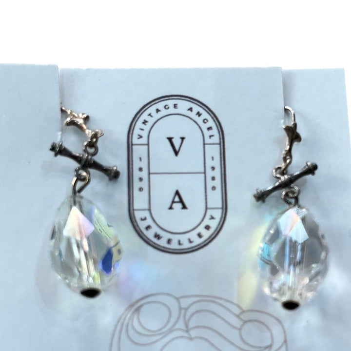 Vintage Angel Jewelry Vintage Angel WAA4 - Aurora Borealis Crystal Earrings 