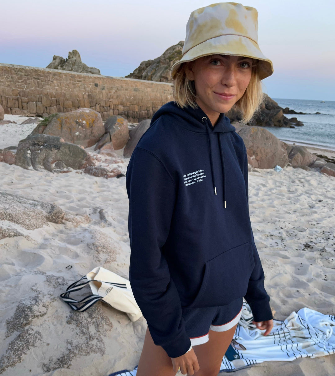 Apres Surf + Sail Chilly Pullover Hoodie Apres Surf + Sail 'Chilly' Pullover Hoodie Wild Atlantique Wear Xsmall French Navy 
