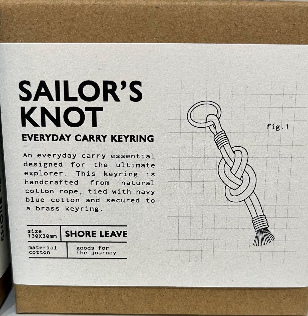 Atlantic Folk Sailor's Keyring Atlantic Folk Cotton Keyring Atlantic Folk Cotton Figure 8 Knot 