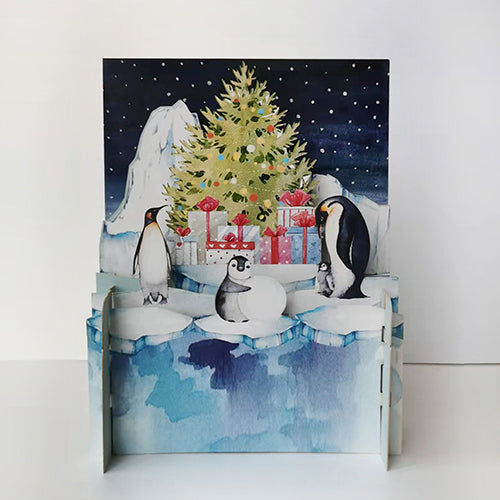 Christmas Greeting Cards Christmas Greeting Cards Alljoy Designs Penguin 2 - Stand 