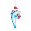 Christmass Ornaments Christmass Ornaments Sass & Belle Festive Dolphin with Present Shaped Bauble 