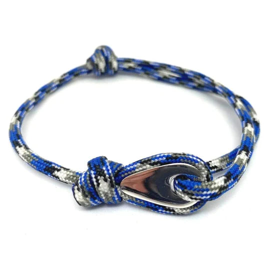 Coastline Jewellery by Zamsoe Silver Zamsoe Adjustable Rope Bracelet - Blue 
