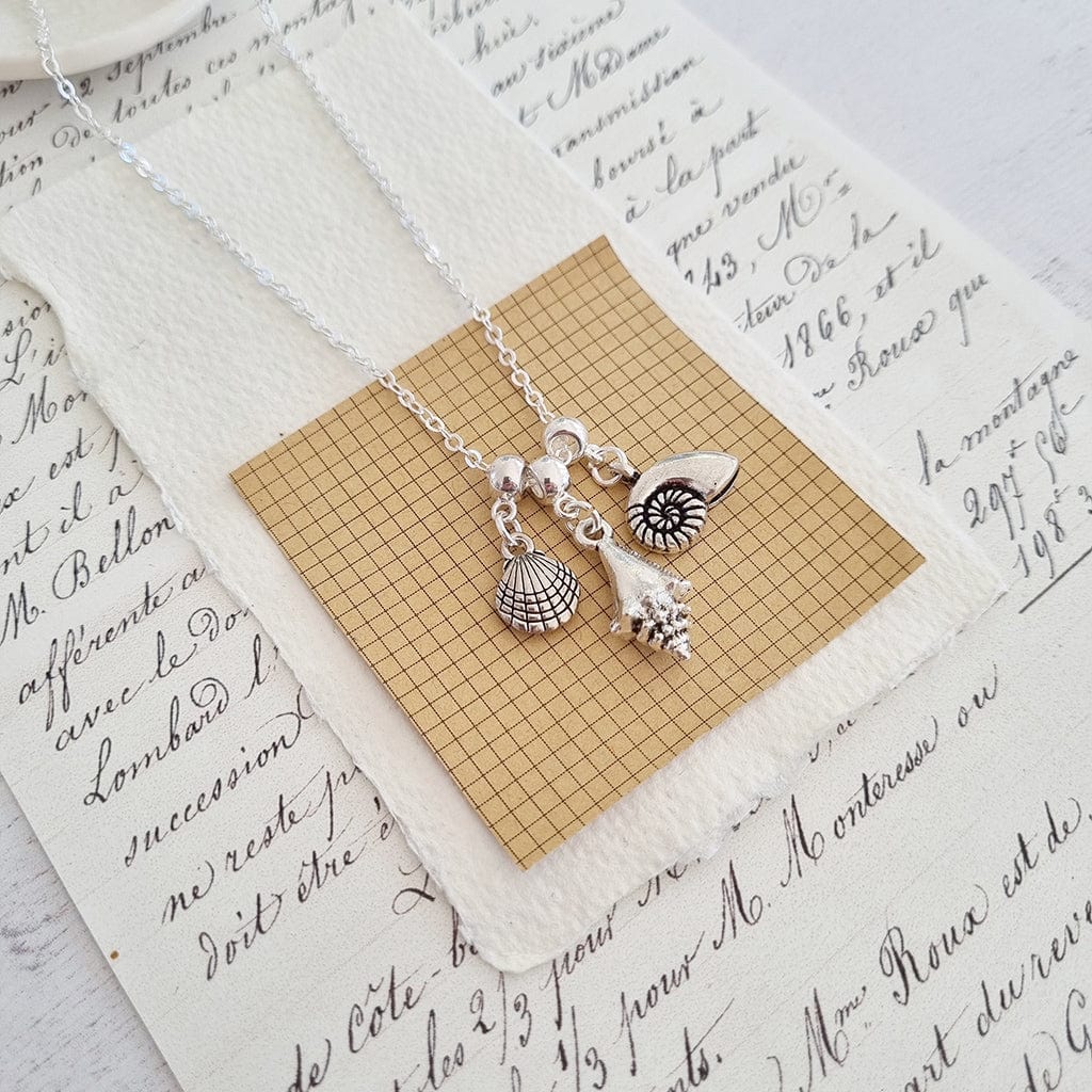 Coastline Jewellery Silver Zamsoe Seashells Charm necklace 