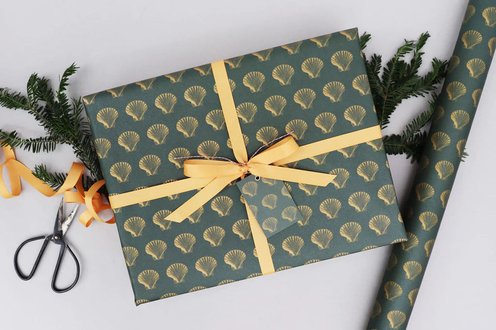 Eco Wrapping Paper Eco Wrapping Paper Nancy & Betty Studio Sea Shells 