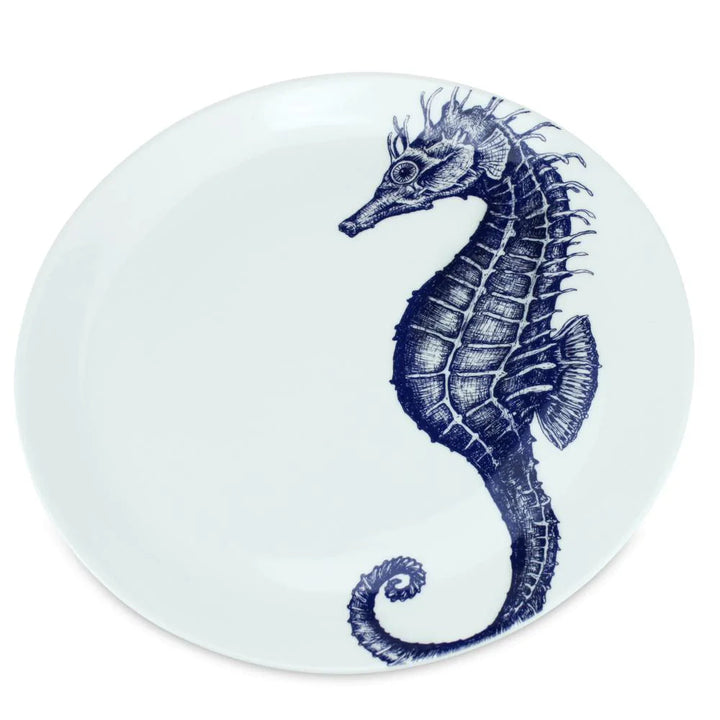 Maritime Bone China Tableware Marine Bone China Tableware Cream Cornwall Dinner Plate Seahorse 