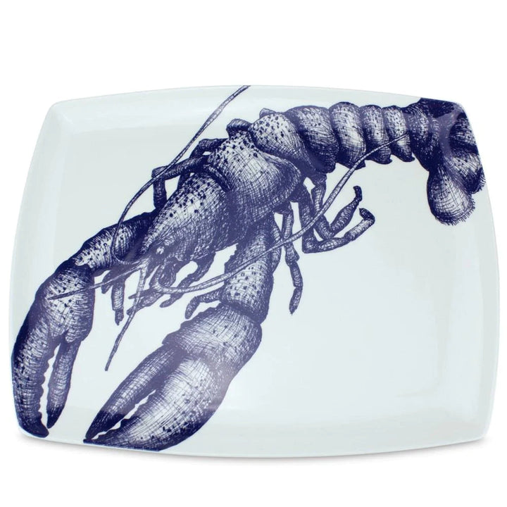 Maritime Bone China Tableware Marine Bone China Tableware Cream Cornwall Platter Lobster 