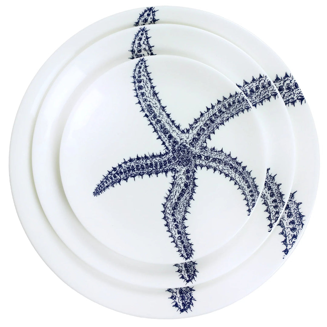 Maritime Bone China Tableware Marine Bone China Tableware Cream Cornwall Side Plate Starfish 