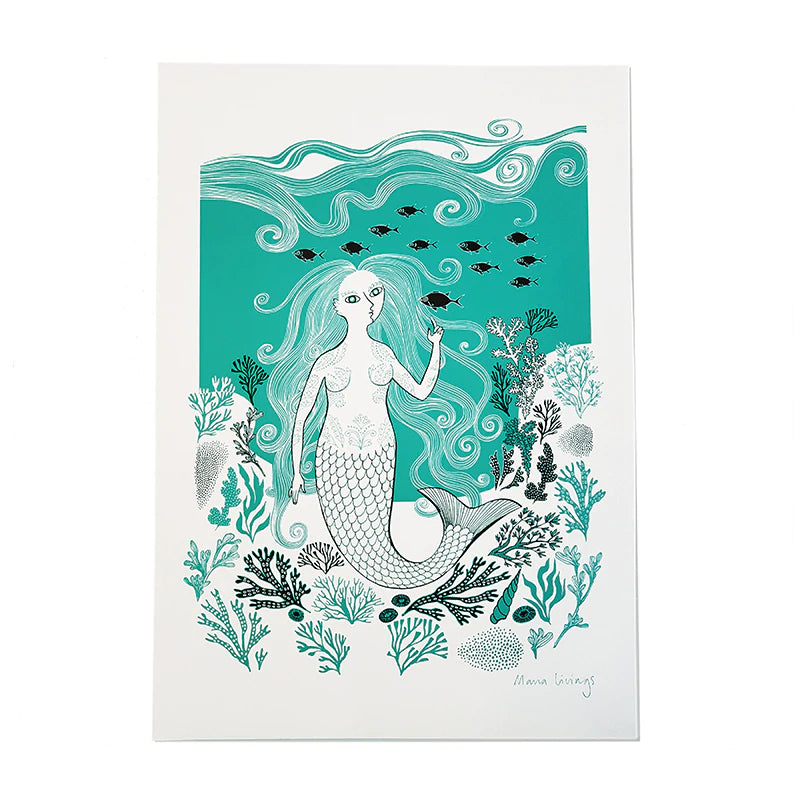 Mermaid Print Mermaid Print Lush Designs 