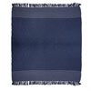 Stitched Blue Cushion & Throw Blue Stitch Sass & Belle 