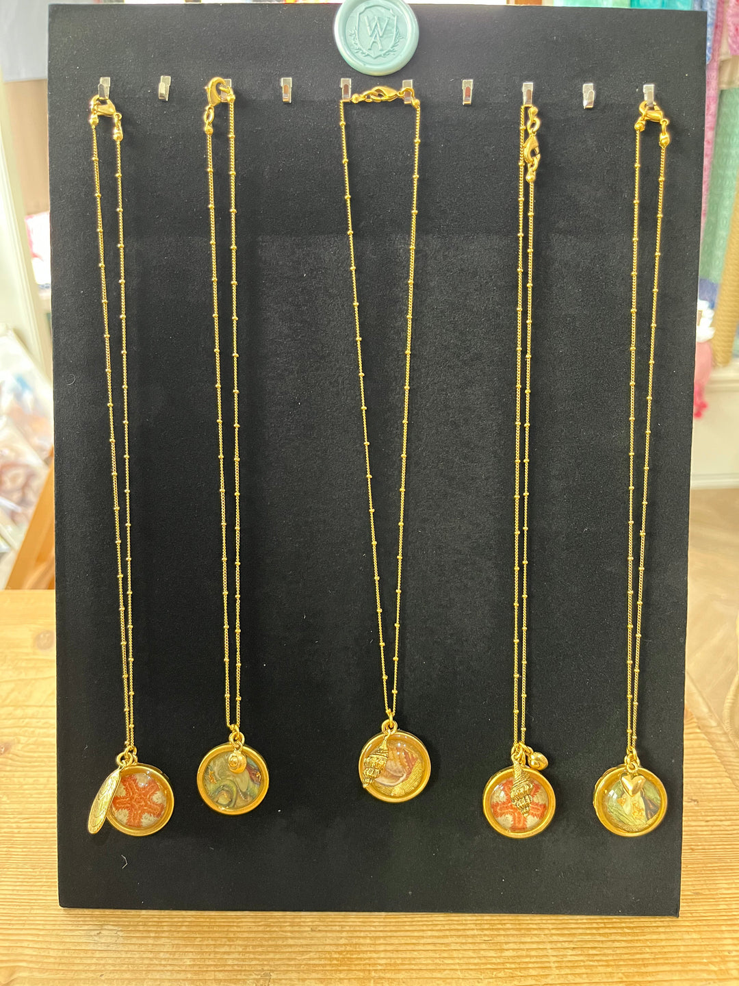 Wild SEA Jewelry Silver & Gold Sea inspired Necklaces Wild Atlantique 24cm 14k Gold Necklace - 2.7cm Round 