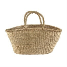 Woven Seagrass Basket Seagrass Basket with handles Sass & Belle 
