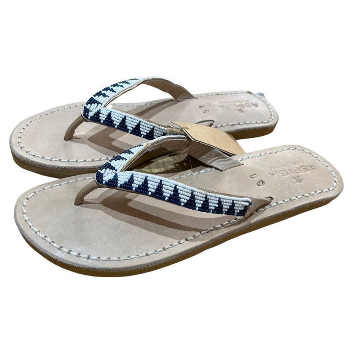 Ziggy Leather Sandals Ziggy Sandals Aspiga White/Navy 37 